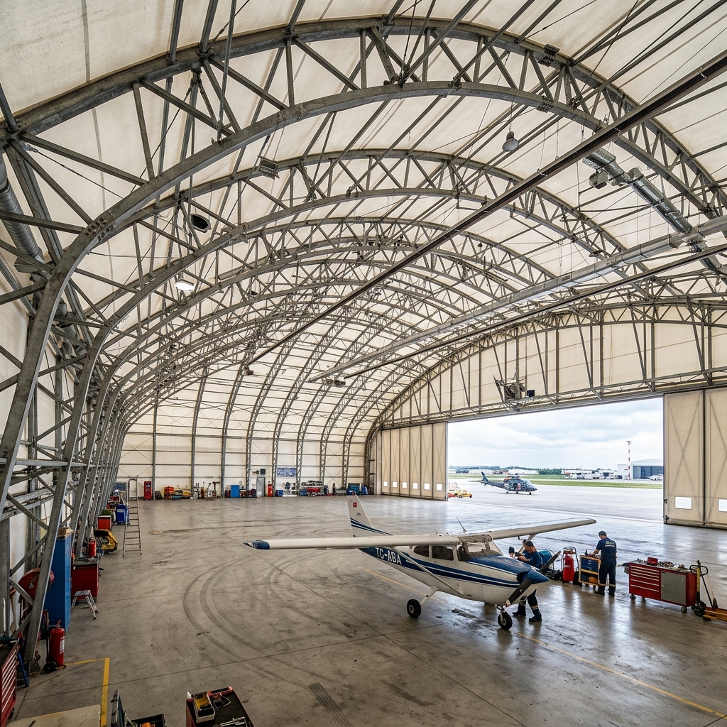Endüstriyel Çadır Uçak ve Helikopter Hangarları İmalatı ve Fiyatları